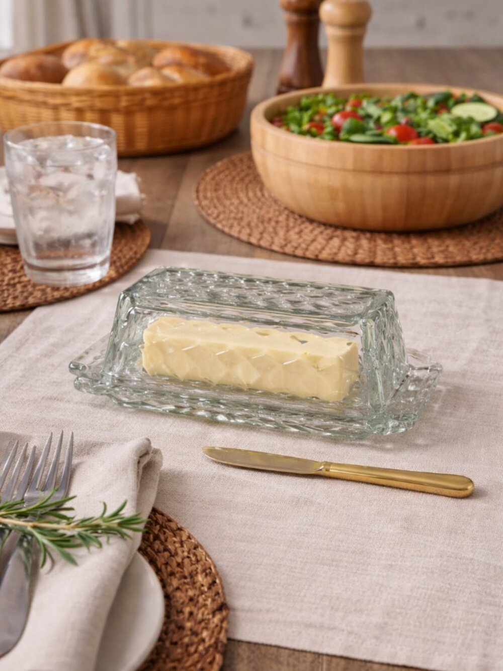 Crystal Butter Dish